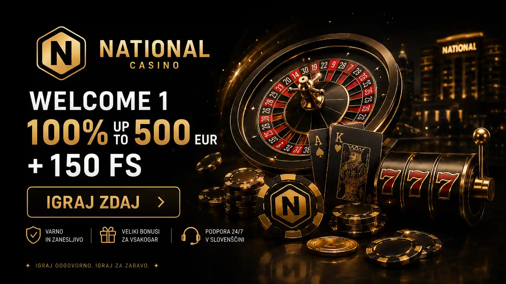National Casino Online Bonus
